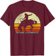 Rodeo Bucking Horse Retro Vintage Equestrian T-Shirt - T-Shirt | Maroon