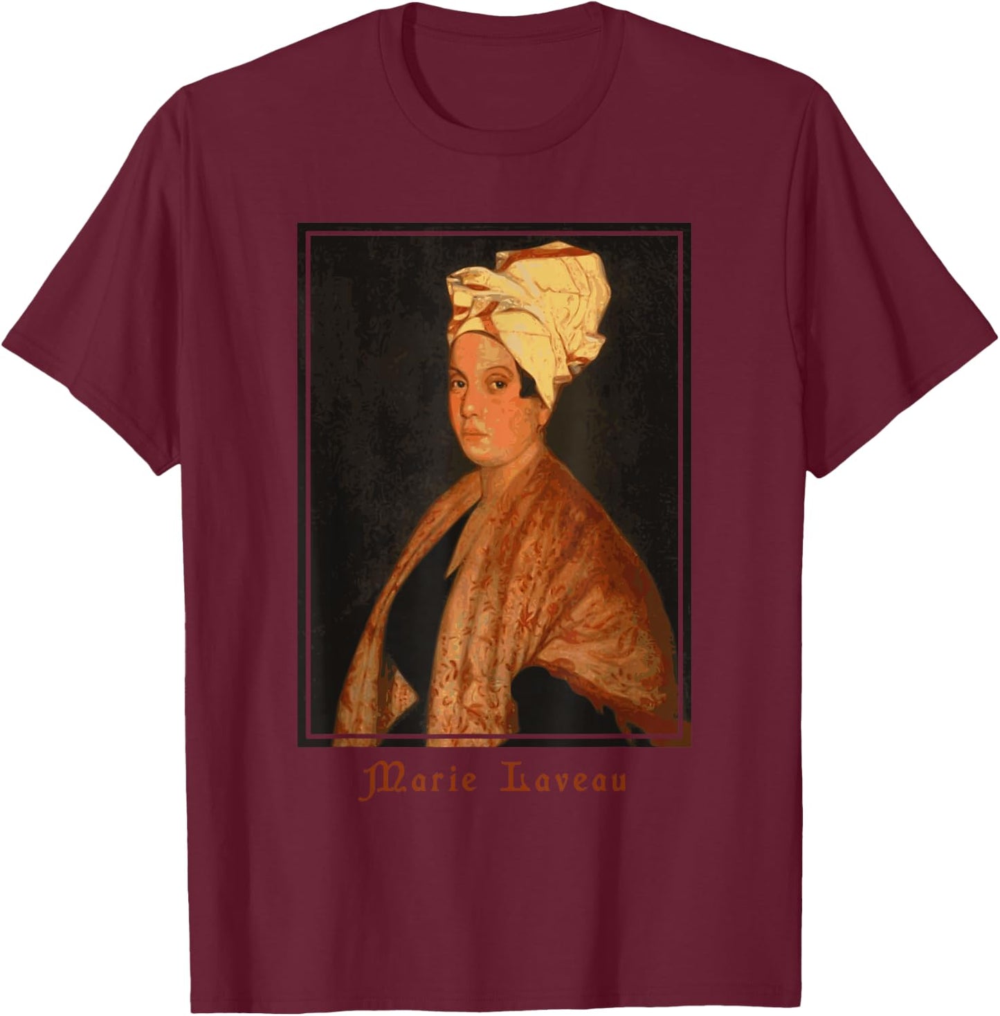 Marie Laveau Voodoo Queen of New Orleans ATR Hoodoo Rootwork T-Shirt - T-Shirt | Maroon