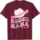 Rodeo Nana Pink CowGirl 1St Birthday Family Matching T-Shirt - T-Shirt | Maroon