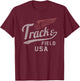 USA Track and Field Faded Jersey T-Shirt - T-Shirt | Maroon
