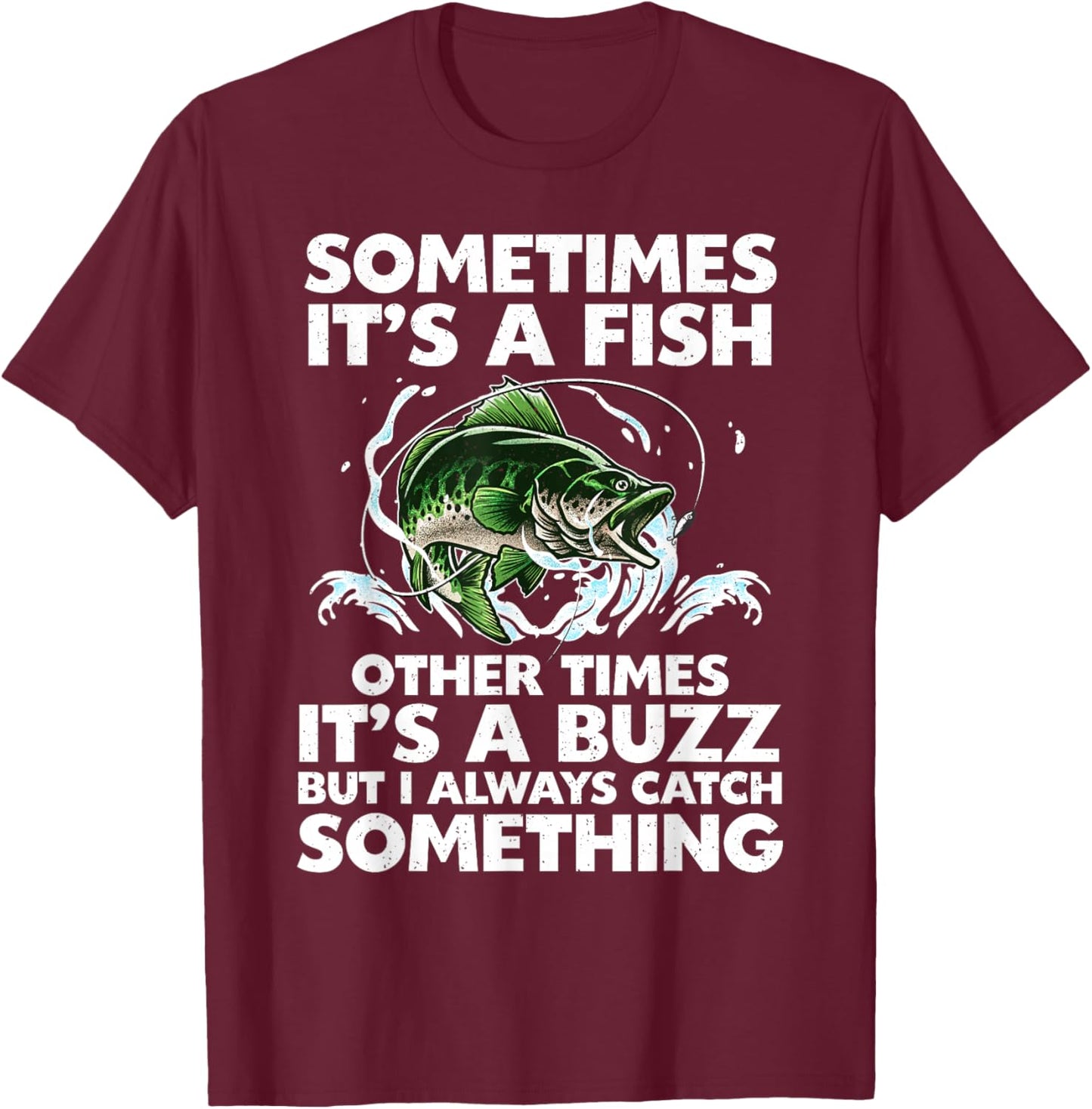 Cool Fishing Design Women Fishing Rod Fish Fisherman T-Shirt - T-Shirt | Maroon