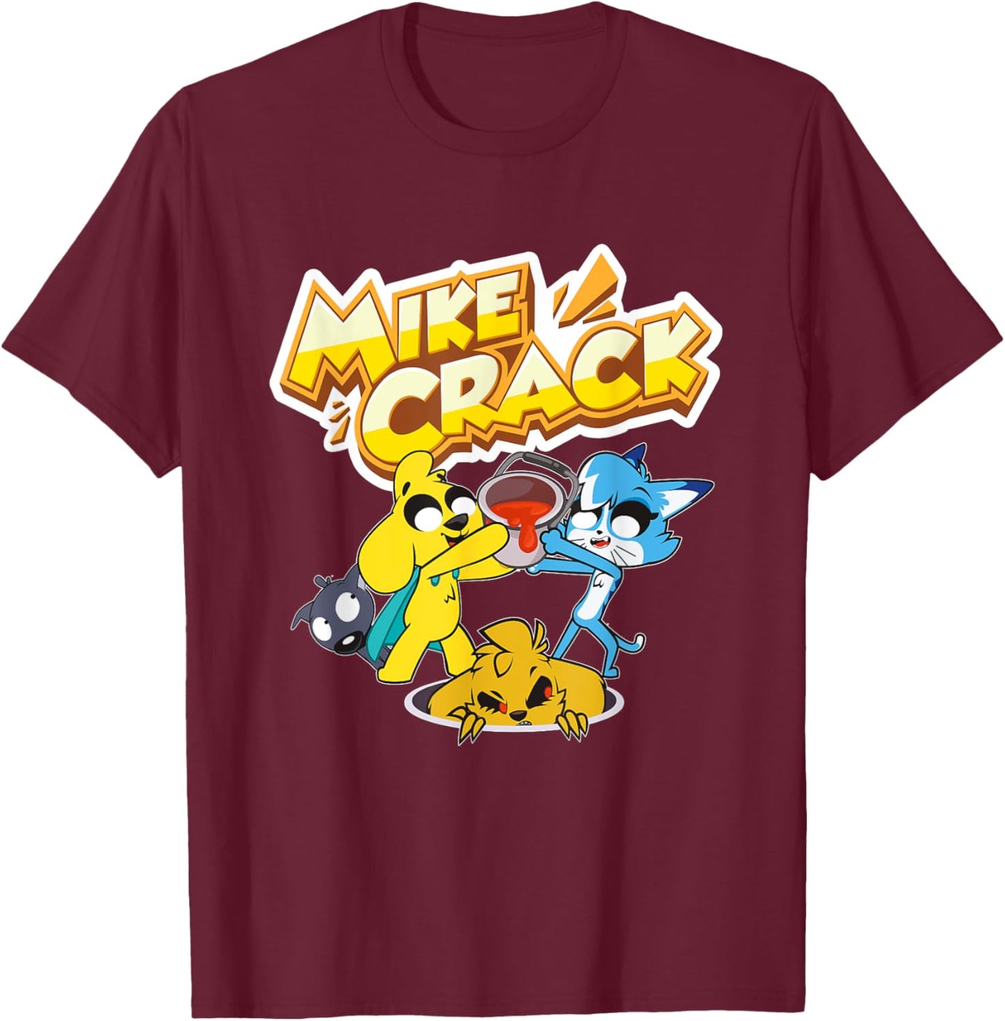 Mikecrack "El Youtuber más prro del mundo" T-Shirt - T-Shirt | Maroon