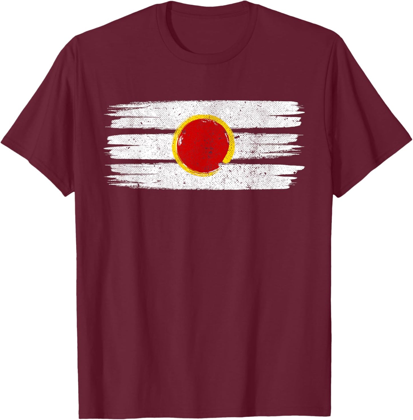 Tripundra Lord Shiva Circle Hindu Third Three Lines Eye T-Shirt - T-Shirt | Maroon