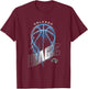 NBA Orlando Magic Lightning Bolt Basketball Logo T-Shirt - T-Shirt | Maroon