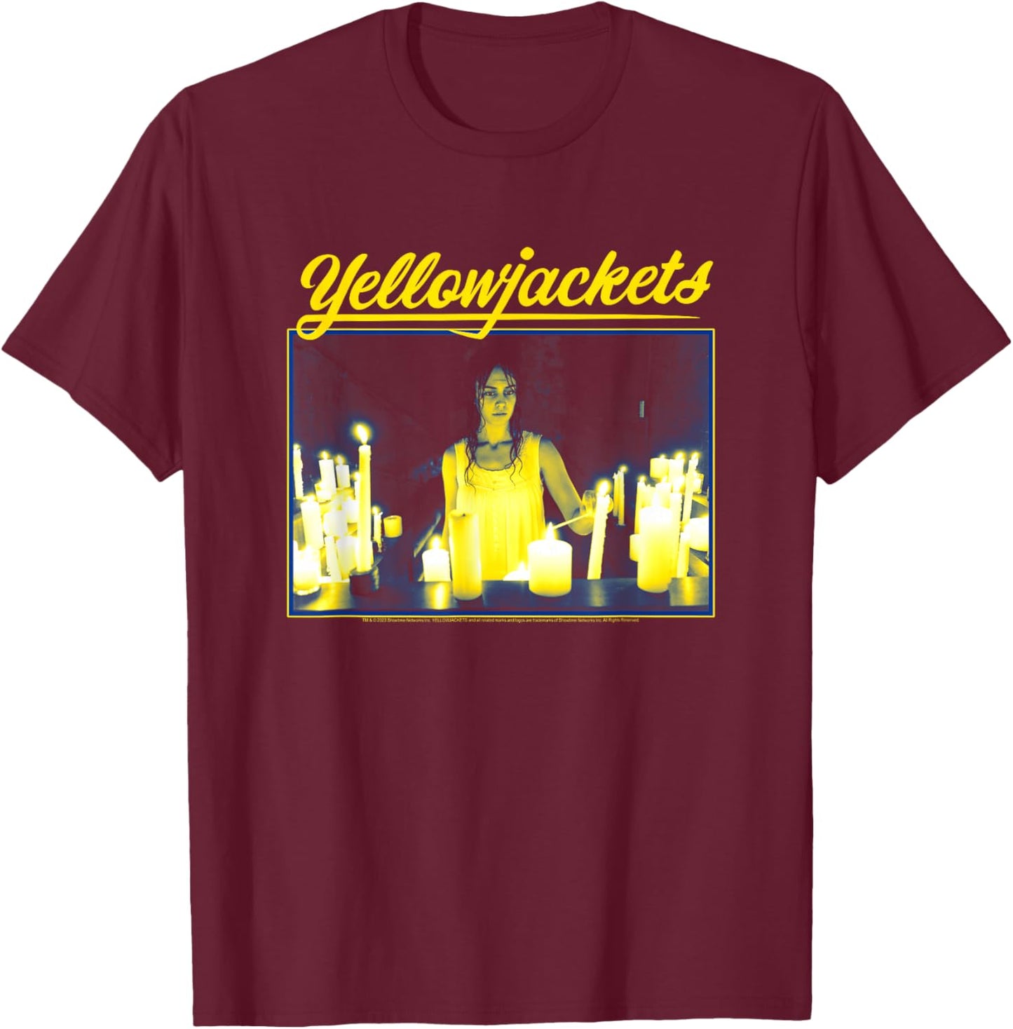 Yellowjackets Candle Lighting Small T-Shirt - T-Shirt | Maroon