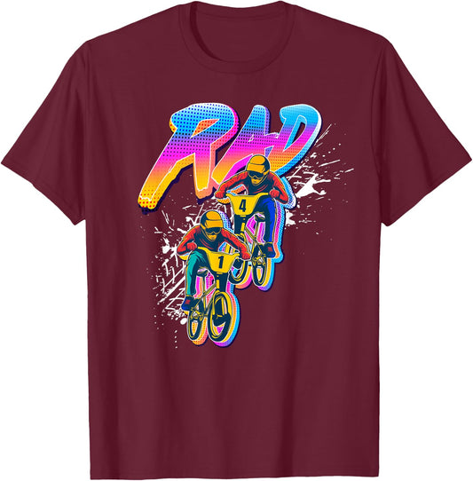 Rad BMX 80s T-Shirt - T-Shirt | Maroon