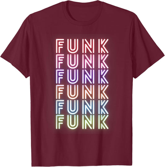 Funny Funk Retro Vintage Music Musician Funk T-Shirt - T-Shirt | Maroon