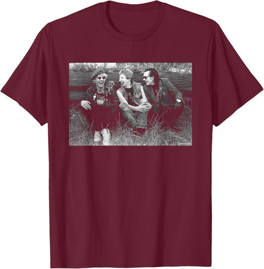 The Damned Band In Nature By Virginia Turbett T-Shirt - T-Shirt | Maroon