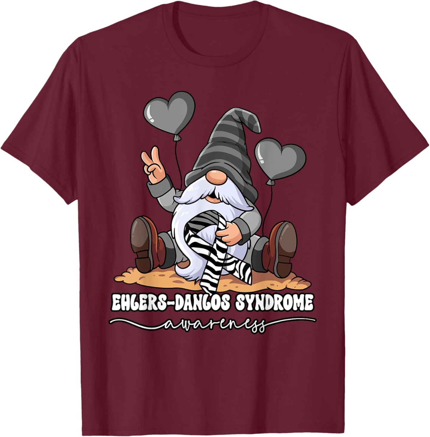 Ehlers-Danlos Syndrome Awareness T-Shirt - T-Shirt | Maroon