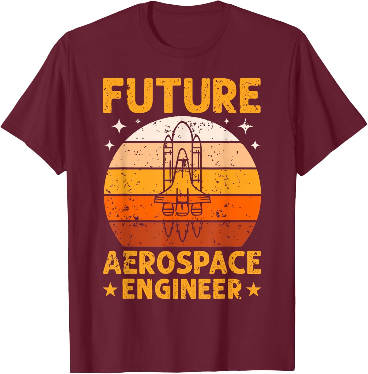 Future Aerospace Engineer Fun Rocket Science Kids Boys Girls T-Shirt - T-Shirt | Maroon