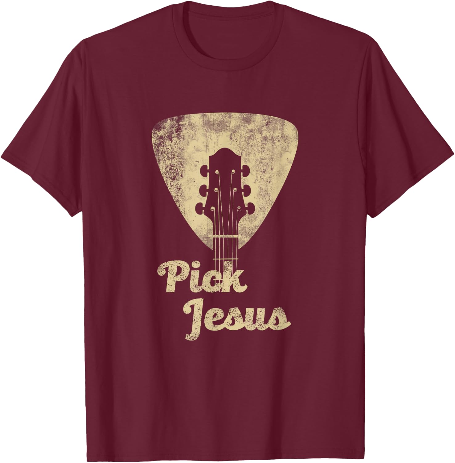 Pick Jesus T shirt -Music Pastor Shirt- Pastor Easter gift T-Shirt - T-Shirt | Maroon