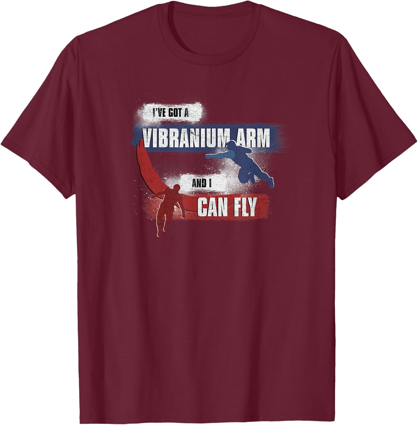 Marvel The Falcon and The Winter Soldier Sam and Bucky T-Shirt - T-Shirt | Maroon