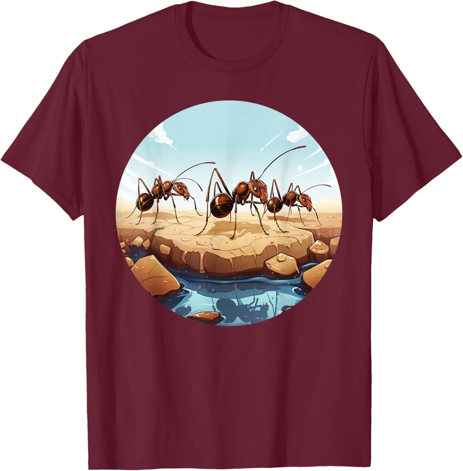 Cool army ants costume T-Shirt - T-Shirt | Maroon