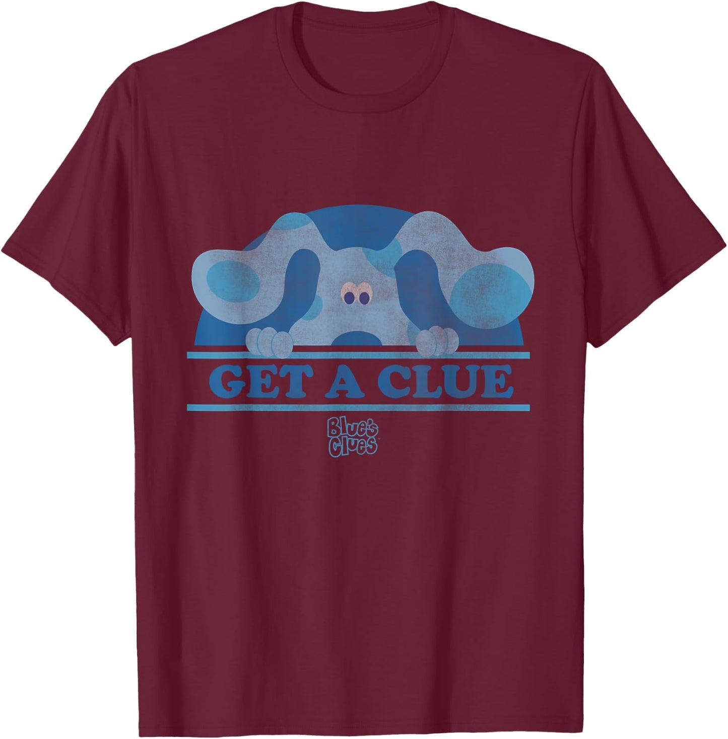 Blues Clues Get A Clue T-Shirt - T-Shirt | Maroon