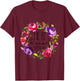 Kids Girls Easter He is Risen for Baby and Toddler Outfit Floral T-Shirt - T-Shirt | Maroon