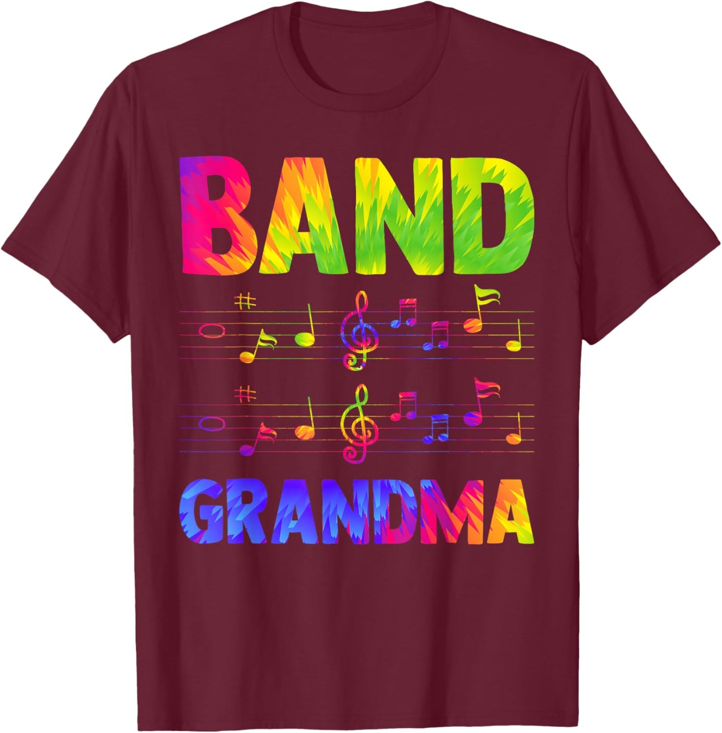 Band Grandma Marching Band Grandma Marching Band Grandmother T-Shirt - T-Shirt | Maroon
