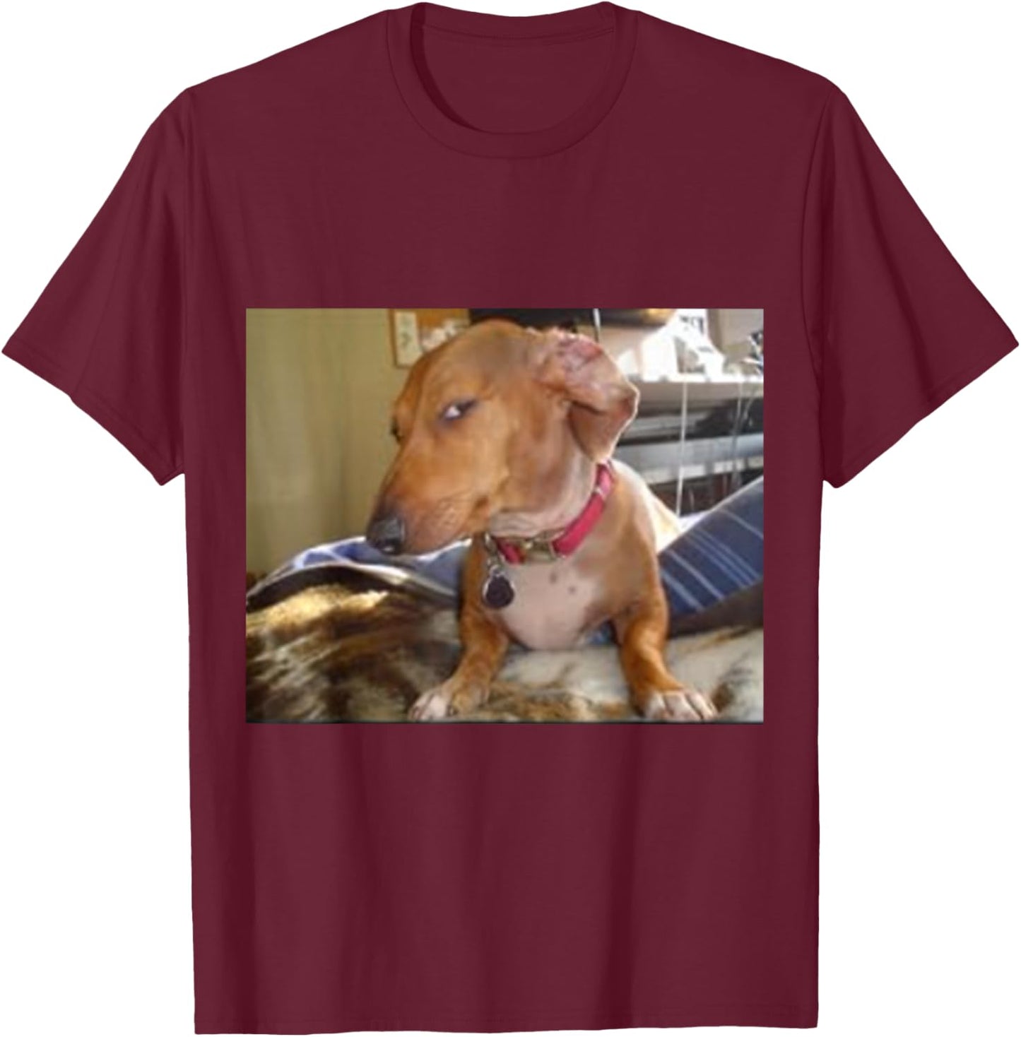 Bombastic Side Eye Funny Dog Women Girls Kids T-Shirt - T-Shirt | Maroon