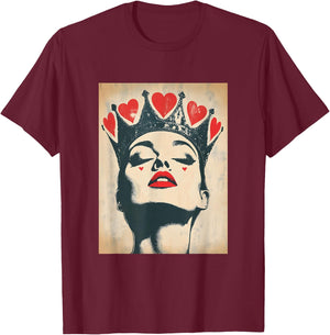 Queen of Hearts T-Shirt - T-Shirt | Maroon