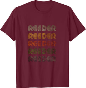 Love Heart Reeder Grunge Vintage Style Black Reeder T-Shirt - T-Shirt | Maroon