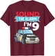 Birthday Boy Shirt 9 Years Old Kids Police Car Policeman Cop T-Shirt - T-Shirt | Maroon