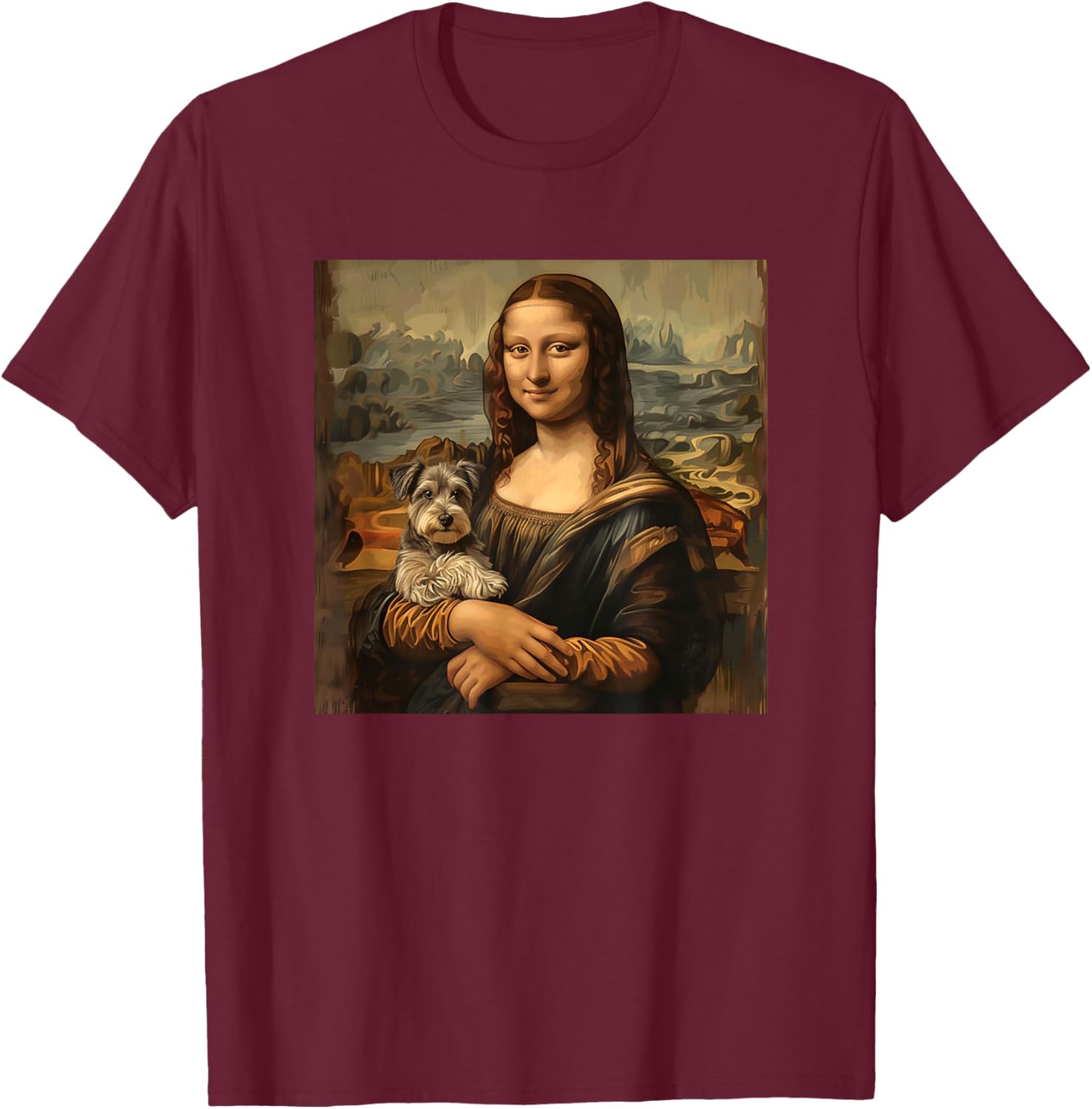 Miniature Schnauzer Shirt Mini Schnauzers T-Shirt - T-Shirt | Maroon
