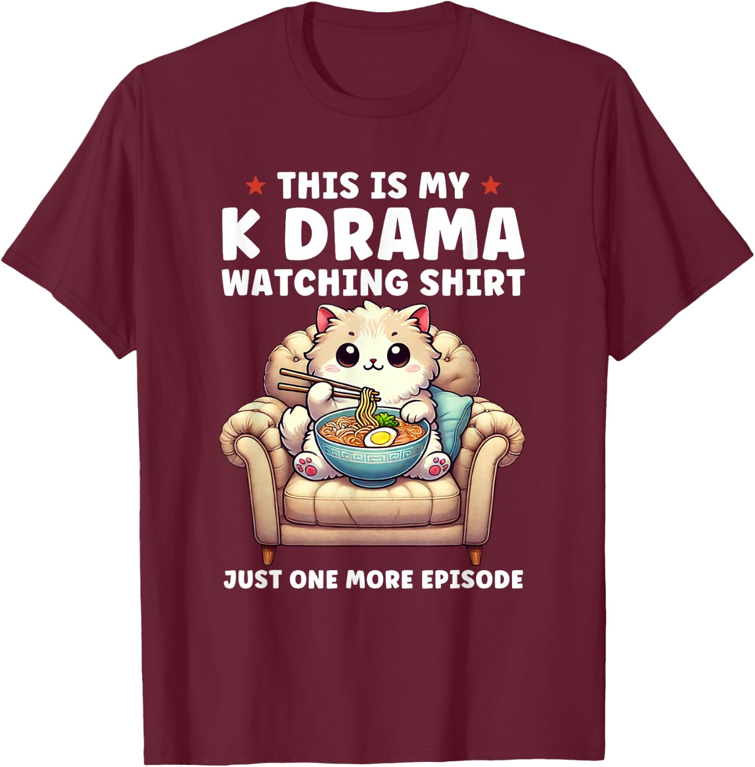 This is My K Drama Watching Shirt Korean Drama K-Drama T-Shirt - T-Shirt | Maroon