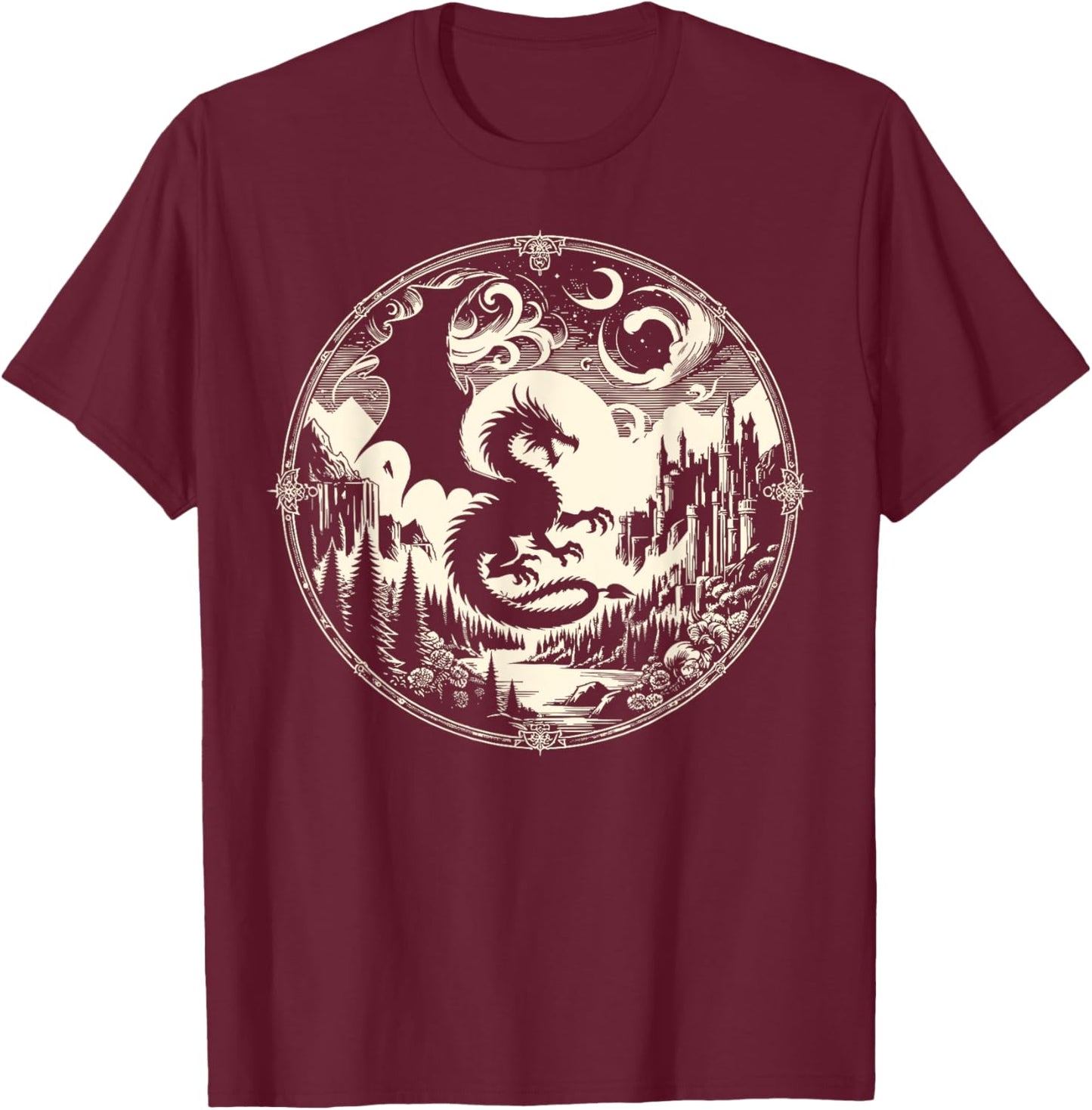 Role Playing Game RPG D20 Tabletop Funny RPG Gamer T-Shirt - T-Shirt | Maroon