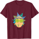 Offizielle psychedelische Rick Face Art PAPL205 T-Shirt - T-Shirt | Maroon