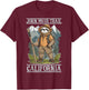 California Hiking Trail John Muir Trail Souvenir Nature Fan T-Shirt - T-Shirt | Maroon