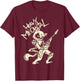 Heavy Metal Cats Gift Clothing Guitar Playing Cat Gothic T-Shirt - T-Shirt | Maroon