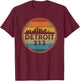 Retro Vintage Detroit 313 Design T-Shirt - T-Shirt | Maroon