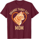 Tabby Cat Orange Cat Mom T-Shirt - T-Shirt | Maroon
