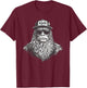 Bigfoot In Disguise Sunglasses Trucker Hat I'm Not Sasquatch , Small, Black T-Shirt - T-Shirt | Maroon