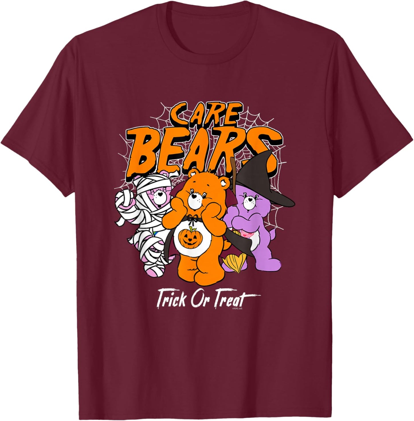 Care Bears Trick or Treat Costumed Bears Retro Cartoon T-Shirt - T-Shirt | Maroon