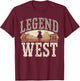 Old Western Film Fan Classic Cowboy Culture and Wild West T-Shirt - T-Shirt | Maroon