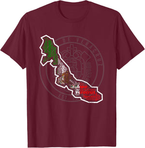 Escudo De Veracruz Bandera De Mexico Ciudades Y Municipios T-Shirt - T-Shirt | Maroon