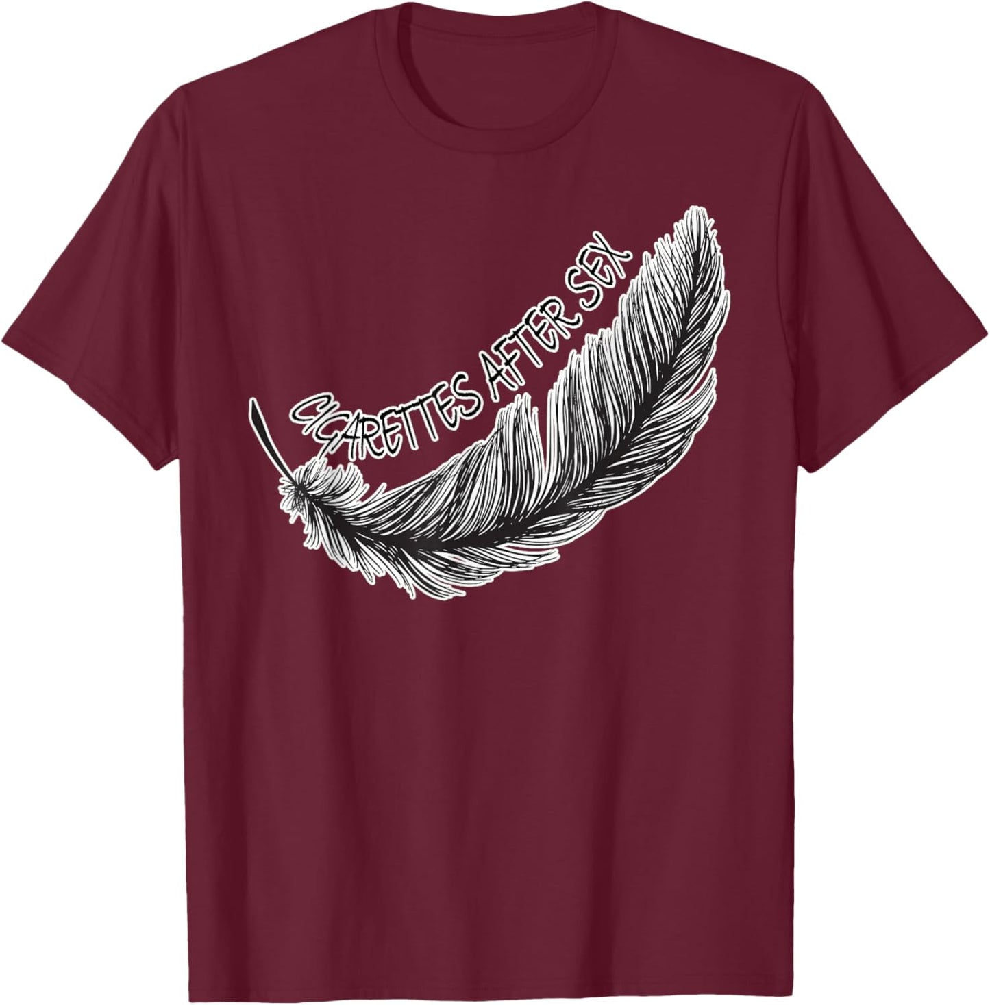 Love Cigarettes Apparel I Stopped Smoking After Sex Merch T-Shirt - T-Shirt | Maroon