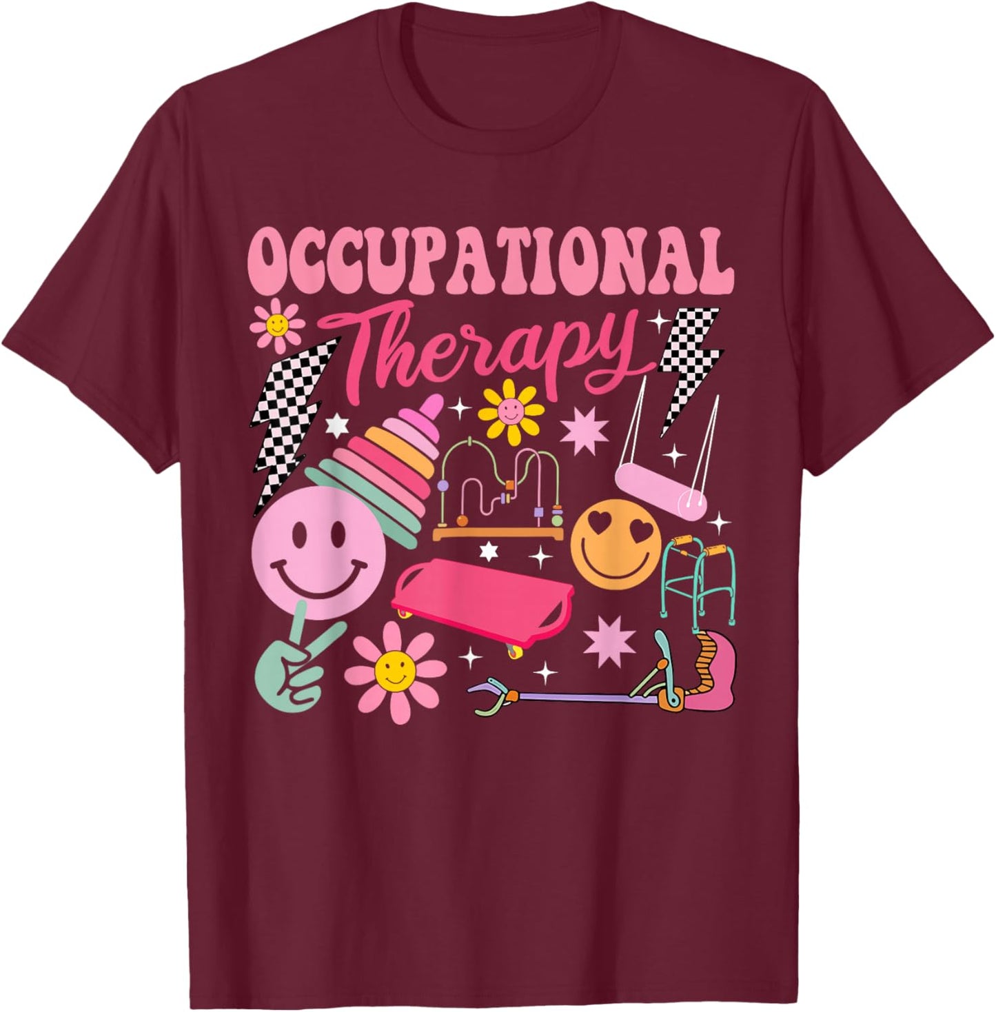Occupational Therapy -OT Therapist OT Month Design idea T-Shirt - T-Shirt | Maroon