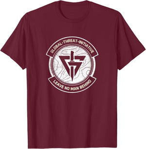 GTI Global Threat Initiative Force Badge Delta Game T-Shirt - T-Shirt | Maroon