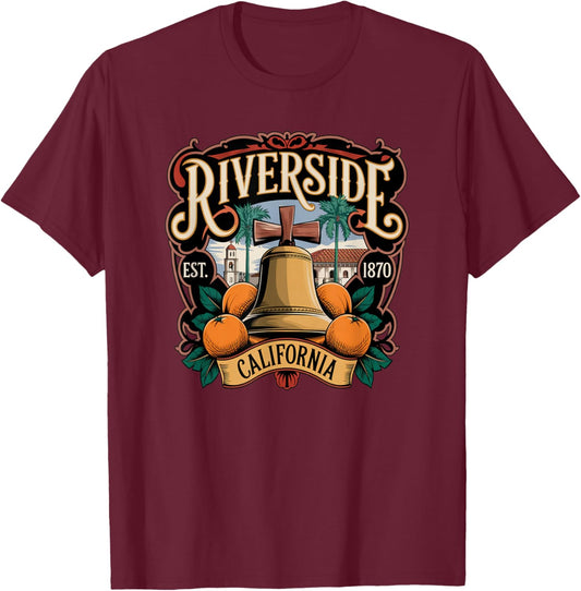 City of Riverside, California T-Shirt - T-Shirt | Maroon