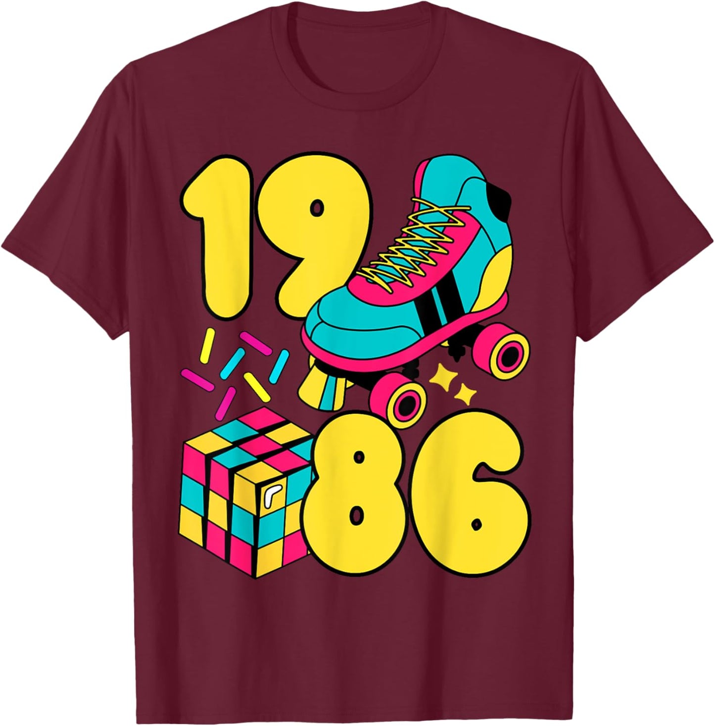 Class of 1986 Graduation High School College Reunion T-Shirt - T-Shirt | Maroon