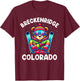 Breckenridge Colorado Ski Family Trip Cute Bear for Kids T-Shirt - T-Shirt | Maroon
