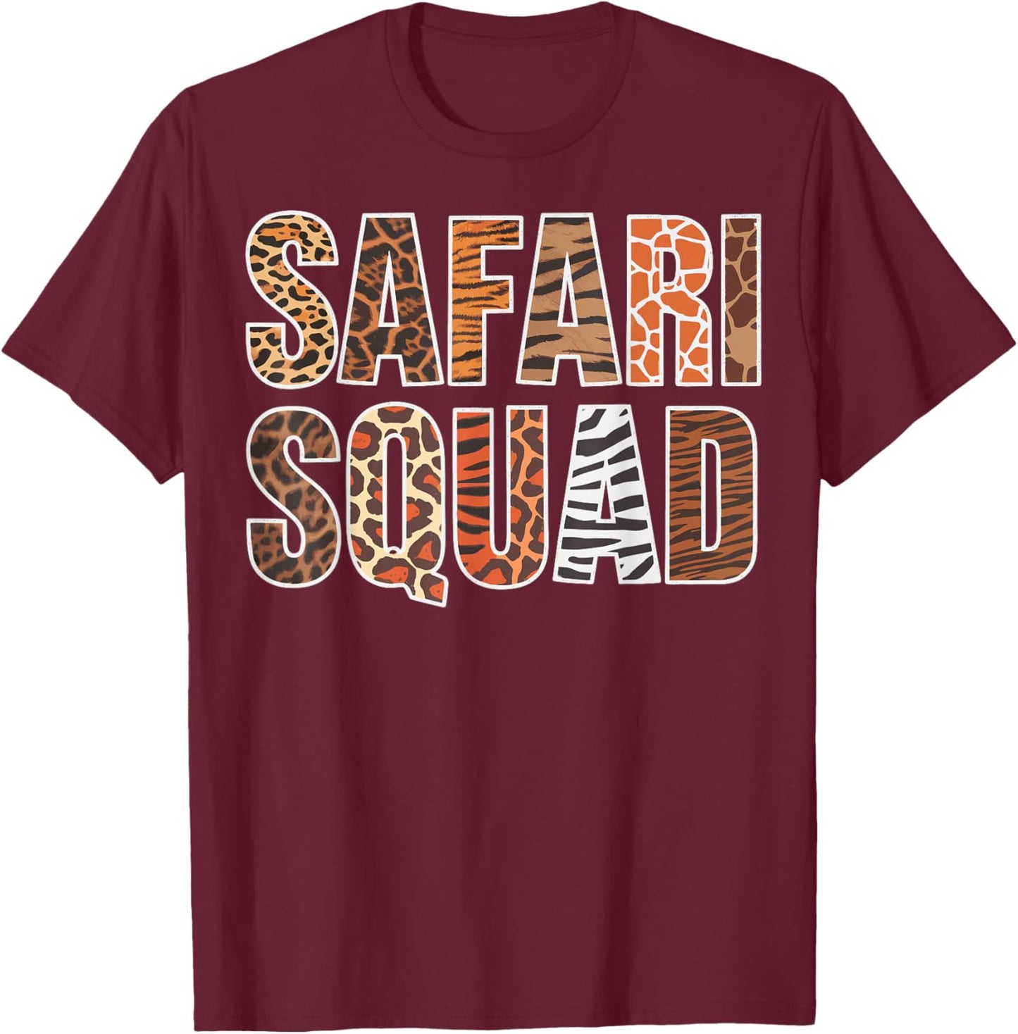 Safari Squad T-Shirt - T-Shirt | Maroon