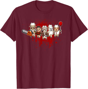 My Little Horror Crew - Halloween Sheep T-Shirt - T-Shirt | Maroon