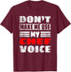 Don't Make Me Use My Chef Voice - Funny Chef Women men T-Shirt - T-Shirt | Maroon