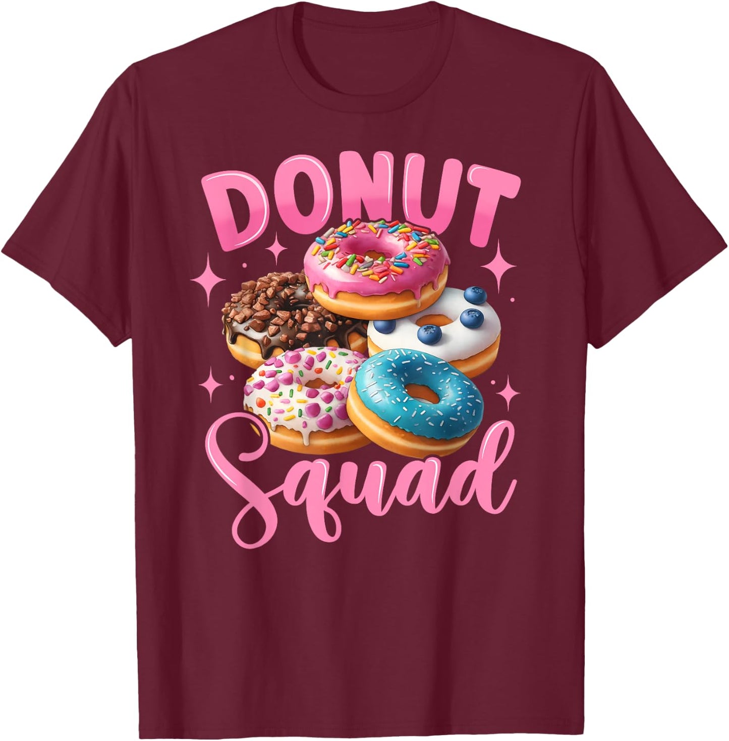 Donut lover funny donut squad donut sprinkles T-Shirt - T-Shirt | Maroon