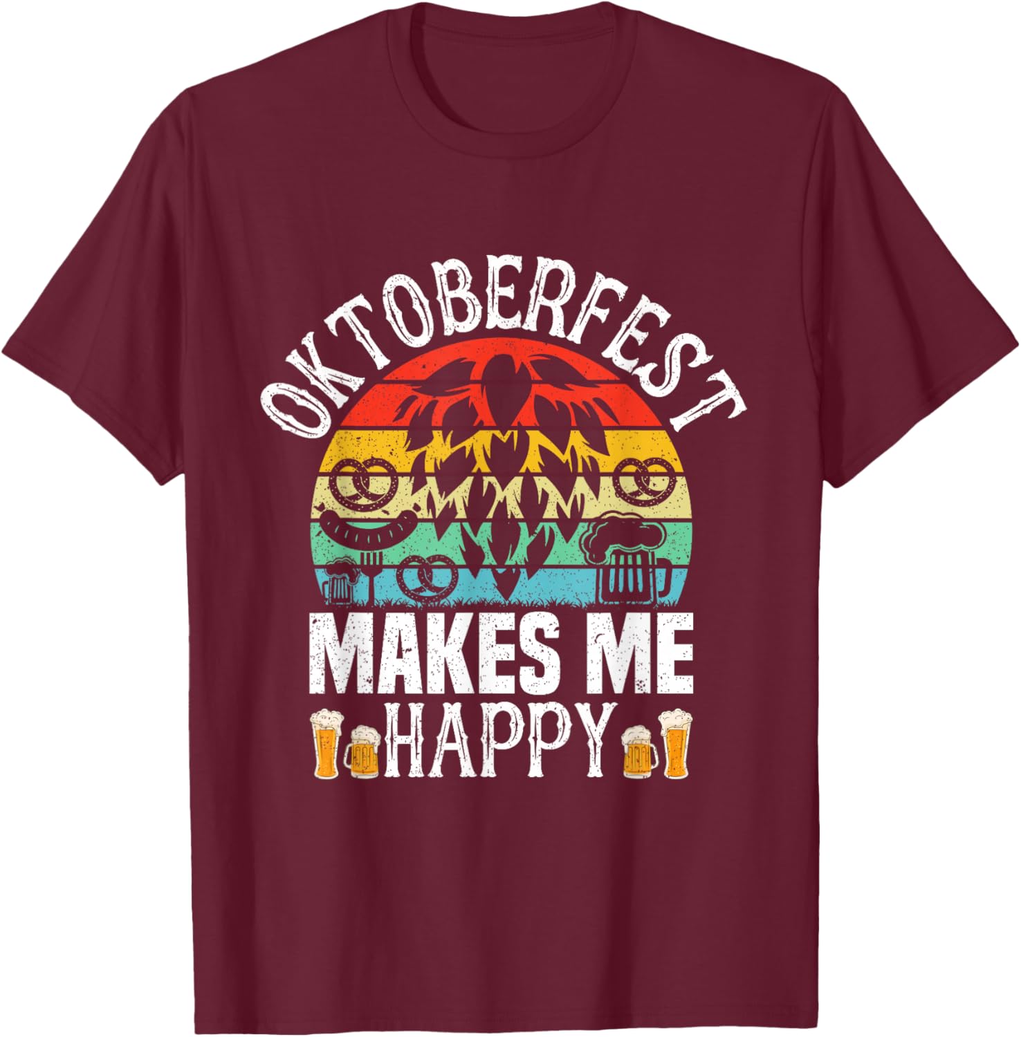 Oktoberfest 2025 Funny Oktoberfest 2025 Costume Men Women T-Shirt - T-Shirt | Maroon