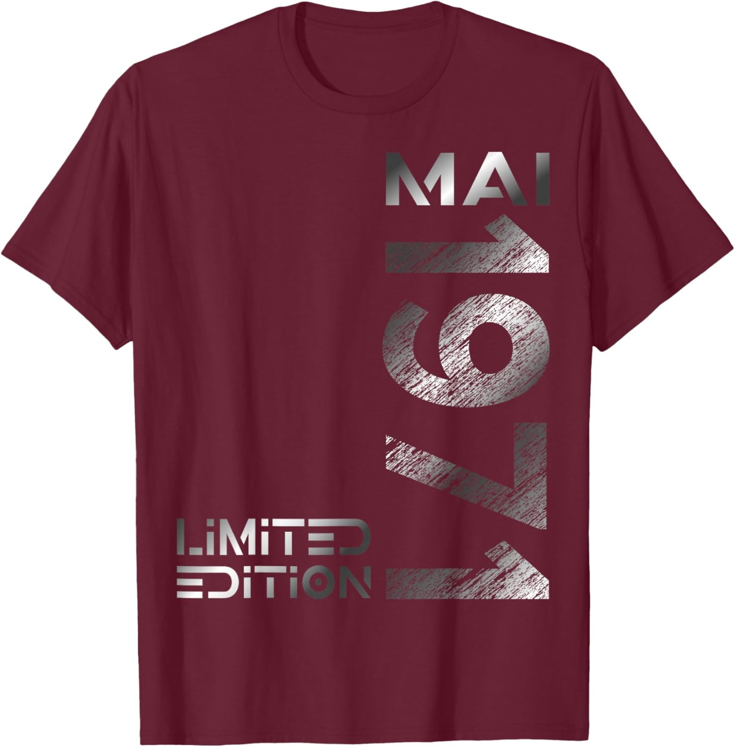 Limited Edition Mai 1971 Mann Frau 55. Geburtstag T-Shirt - T-Shirt | Maroon
