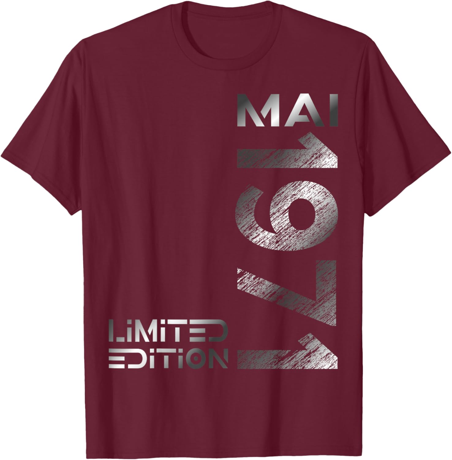 Limited Edition Mai 1971 Mann Frau 55. Geburtstag T-Shirt - T-Shirt | Maroon