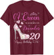 A Queen Was Born On December 20 Happy Birthday To Me Party T-Shirt - T-Shirt | Maroon